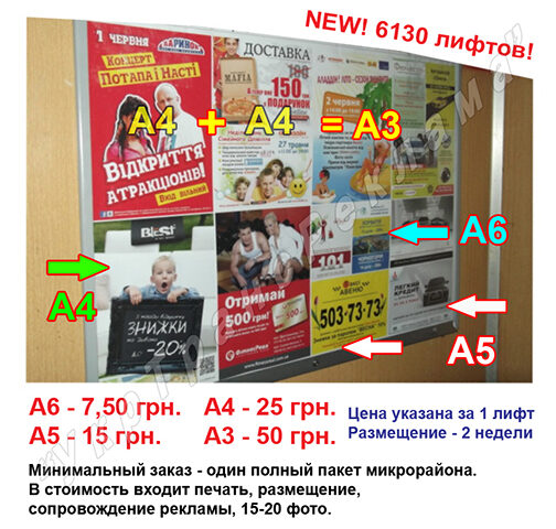 Реклама в лифтах